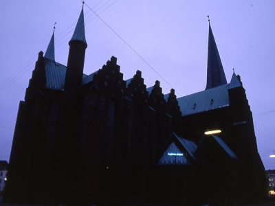 “The Bird alphabet”. The element of air. By the northern transept of the Århus Cathedral. (image 3 of 4)